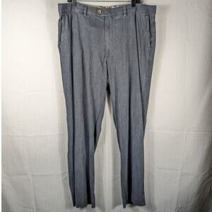 Tommy Bahama Pants 38x36 Mens Silk Cotton Blend Blue Relaxed Fit Coastal Casual